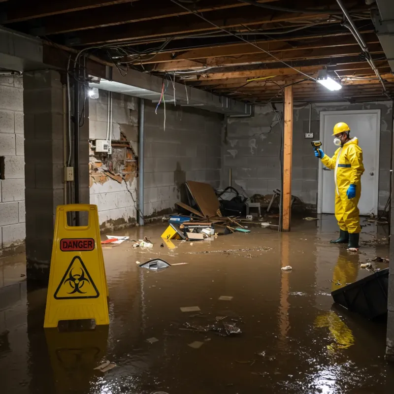 Flooded Basement Electrical Hazard in Randolph, VT Property